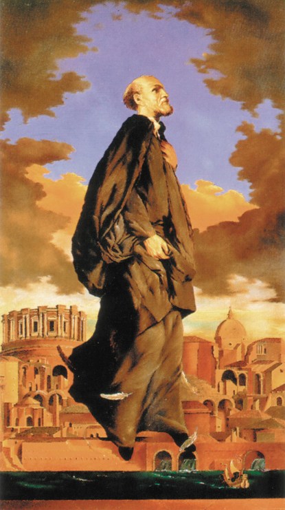 MODERN IMAGE OF ST. PHILIP NERI ONE OF 550 IMAGES IN BOOK ON THE PRIESTHOOD