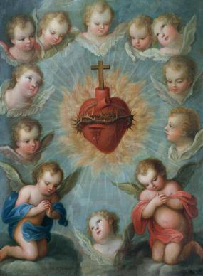 sacred-heart-of-jesus-surrounded-by-angels-jose-de-paez