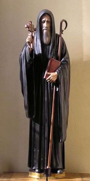 StatueStBenedictCross